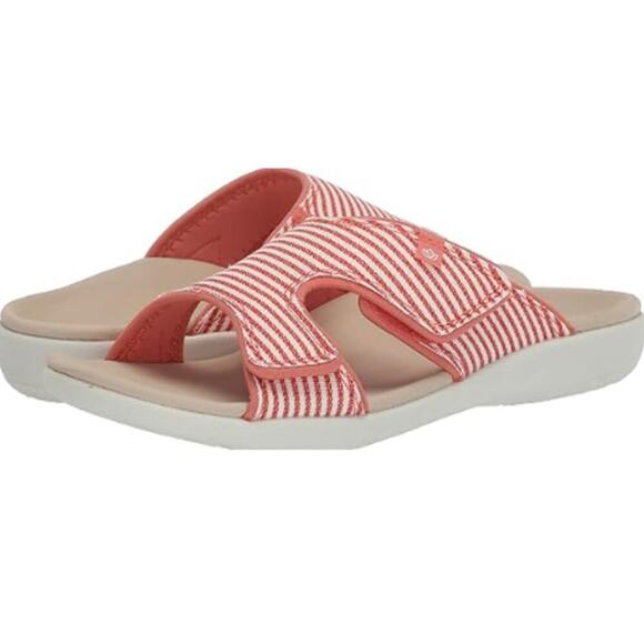 Spenco Shoes - Spenco Women's Crabapple Kholo Stripe Slide Sandals Size 10